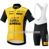 Conjunto Maillot + Culotte Corto con tirantes 2018 LottoNL-Jumbo N001